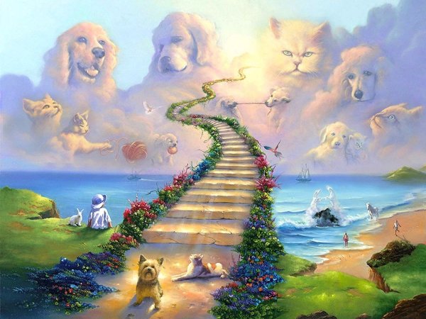 Лестница в небо живопись