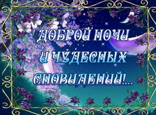 Доброй вам ночи и светлого завтра