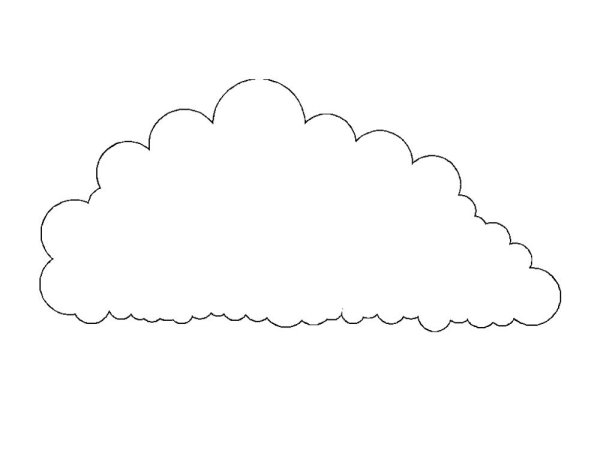 Облака рисунок карандашом для срисовки