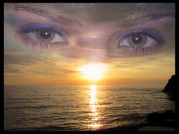 Красивые глаза в небе