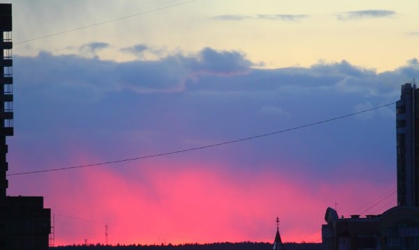 Небо в виде флага России