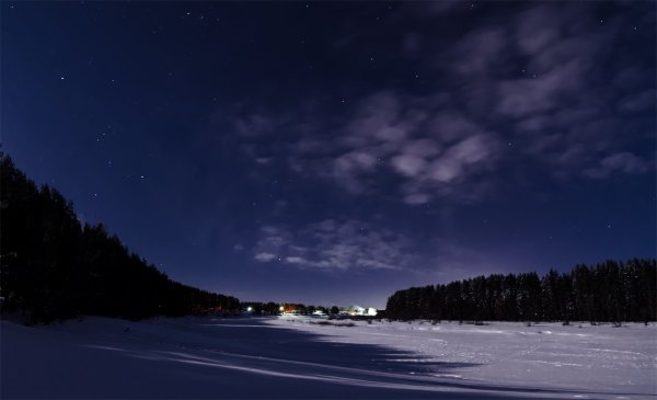 Зимнее небо ночью