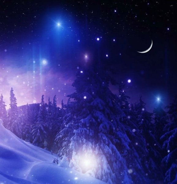 Звездное небо зимой