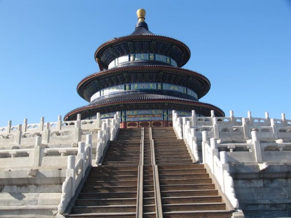 Храм неба Китай Пекин нарисованный