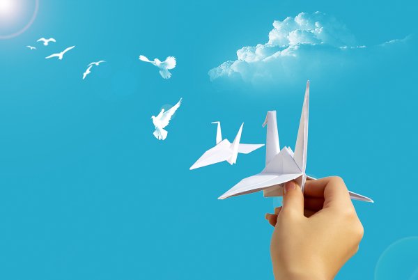 Стая птиц весной