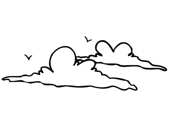 Облако раскраска