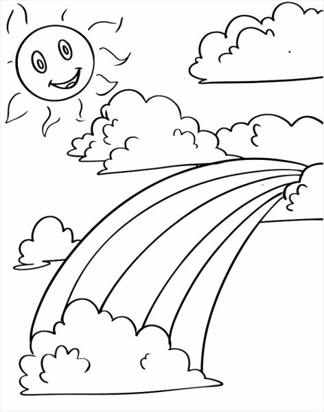 Облако раскраска