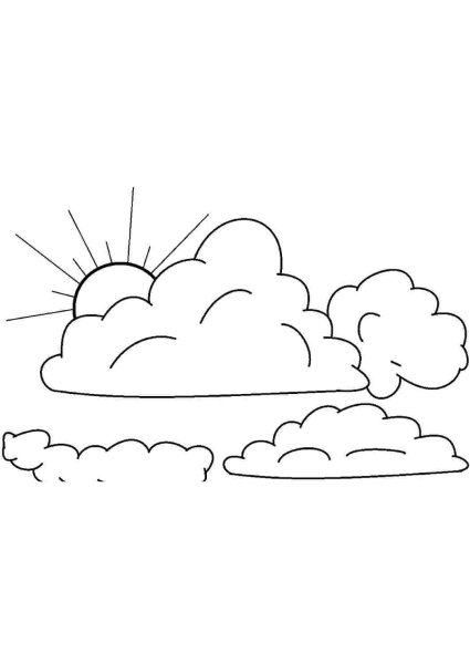 Трафарет облака