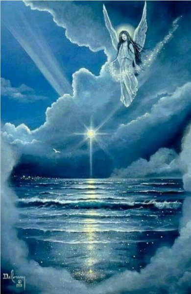 Ангел в ночном небе