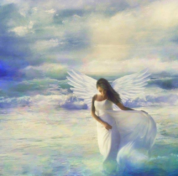 Ангел на лестнице в небо