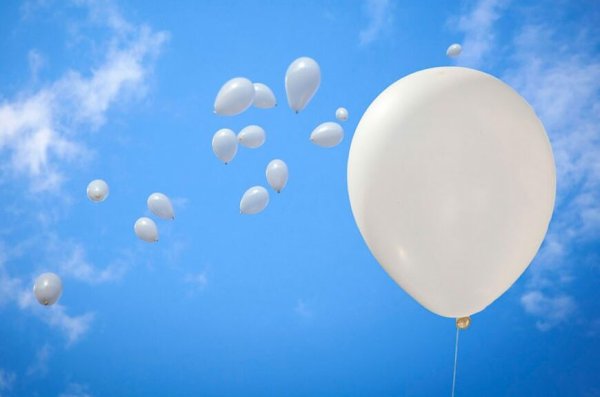 Фотообои с воздушными шарами