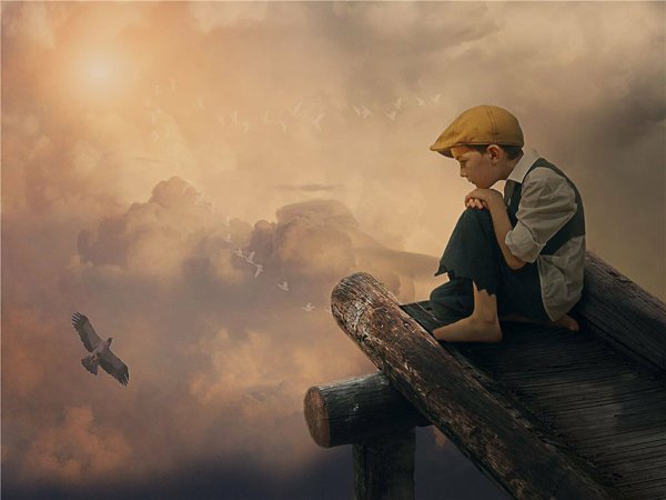 Мальчик мечтает