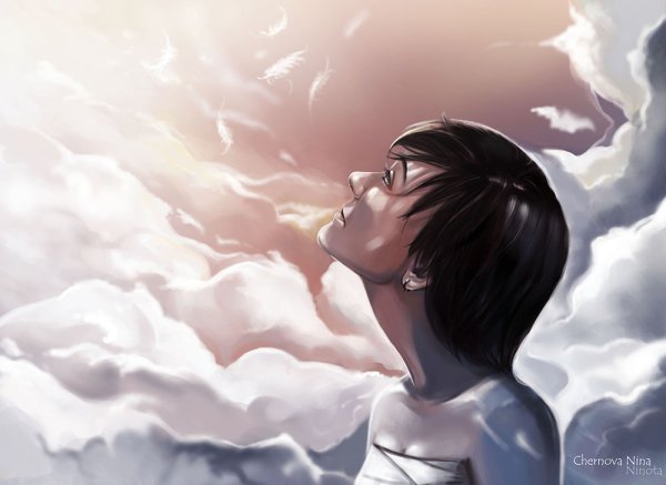 Взгляд в небо арт