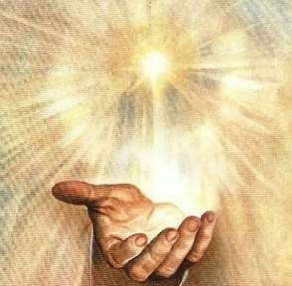 Младенец в руках Бога