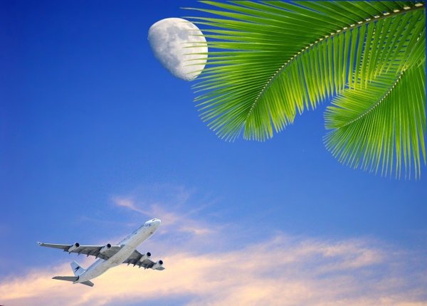 Боинг 747 в воздухе