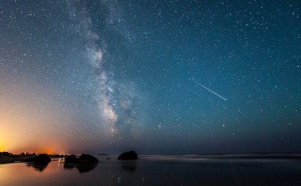 Звездное небо с земли