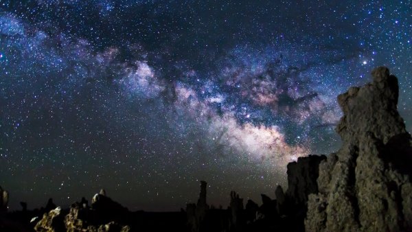 Ночное небо со звездами