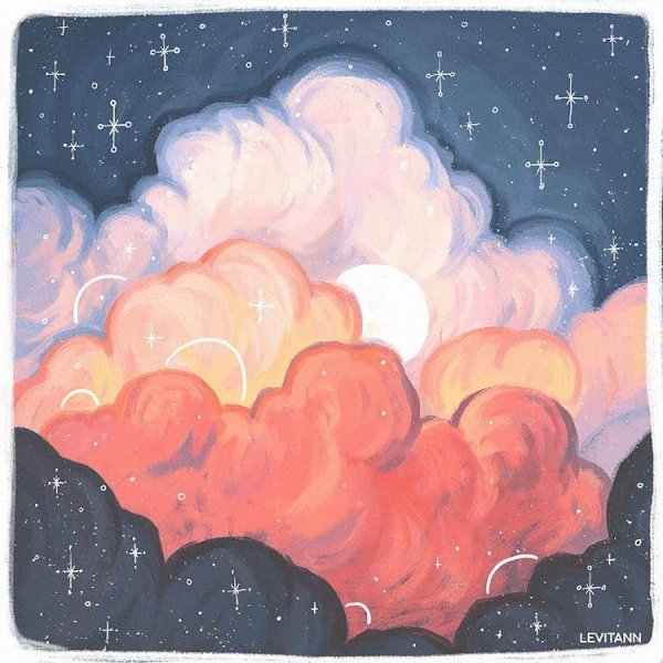 Рисунки для срисовки небо