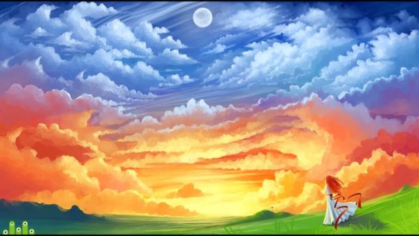 Сказочное небо закат