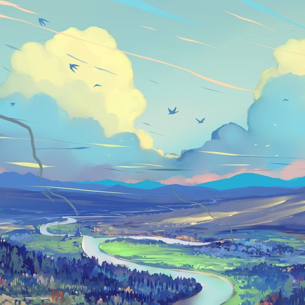 Аниме пейзаж