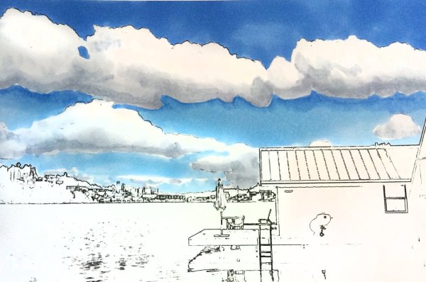 Небо фломастерами