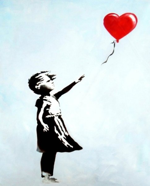 Бэнкси «девочка с улетающим шариком»