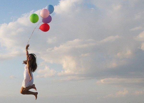 Отпустить воздушный шарик