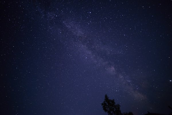 Ночное небо со звездами