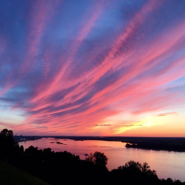 Розовое небо