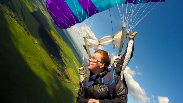 Раскрытый парашют