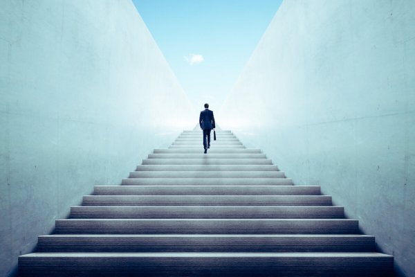 Человек на лестнице