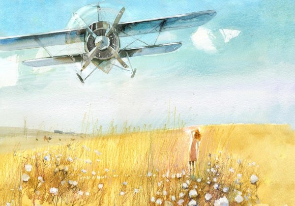 Авиация в живописи художников