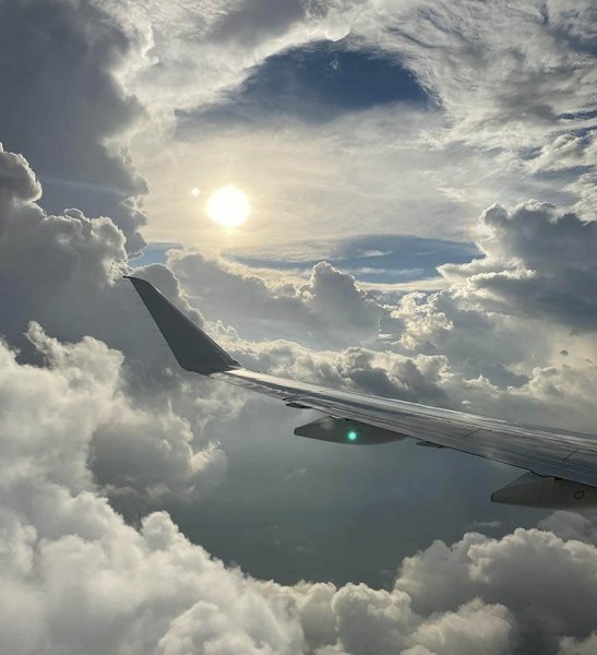 Небо из самолета