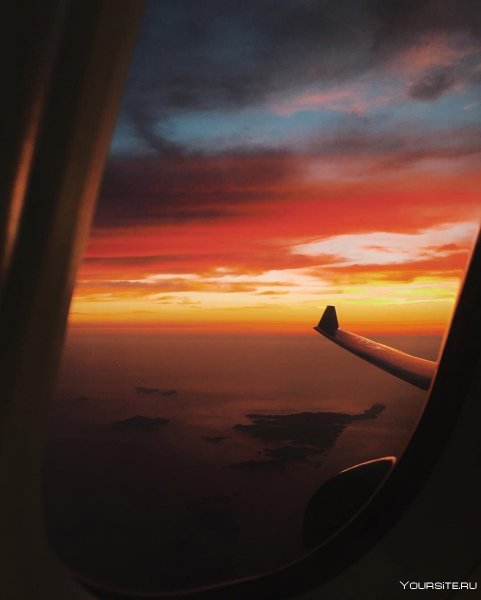 Красивый вид из самолета