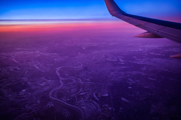 Вид из окна самолета