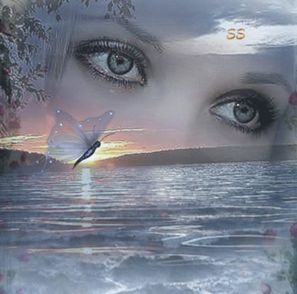 Красивые глаза в небе