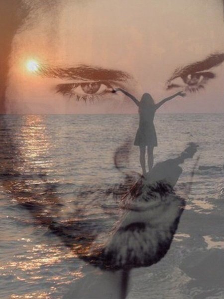 Белые птицы в небе