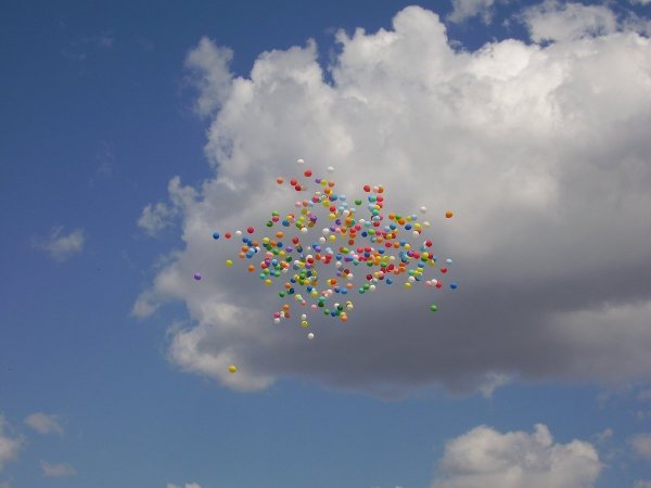 Воздушные шары в небе