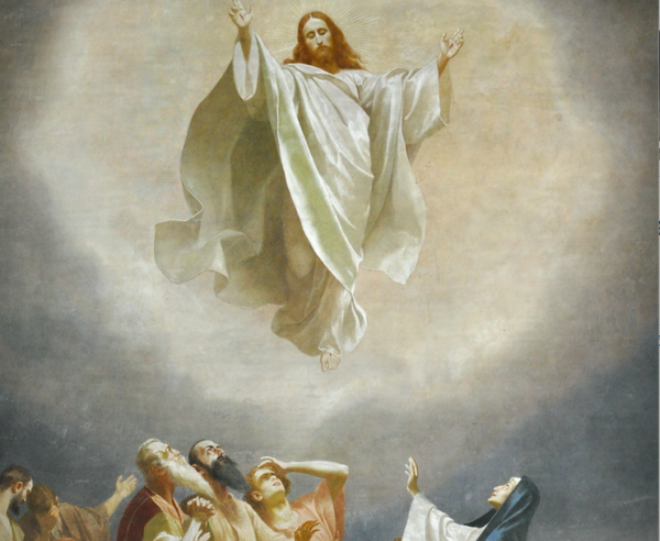 Иисус и ангелы на небесах