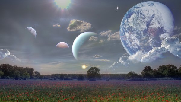 Космические пейзажи на земле