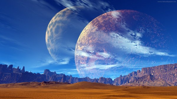 Небо с планетами