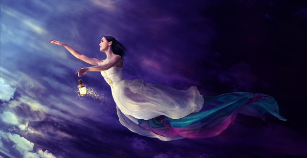 Душа улетает в небо