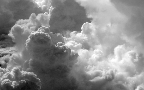 Облачное небо чб