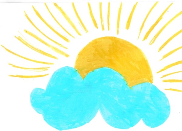 Солнечный круг небо вокруг