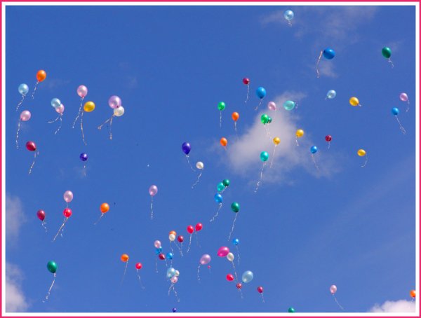 Воздушный шарик летит