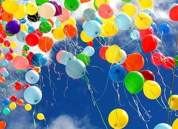 Солнце и воздушные шарики