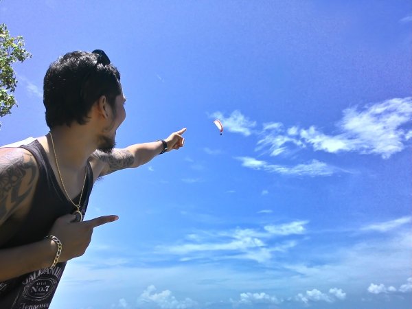 Парень небо