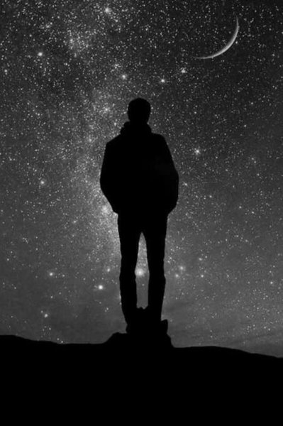 Человек ночью