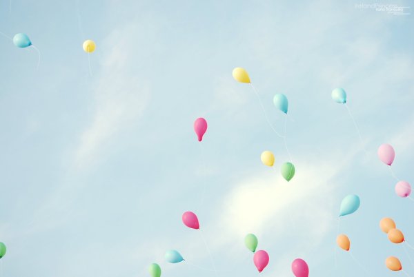 Нежный фон с шариками