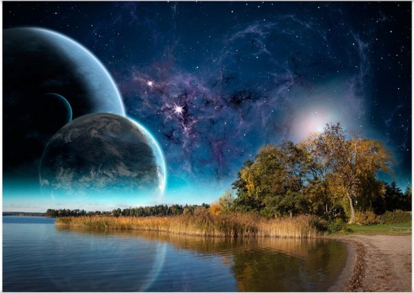 Фантастическое ночное небо